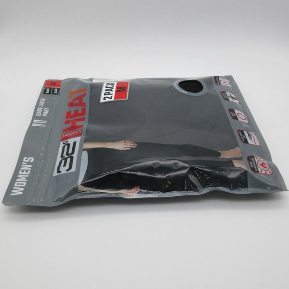 32 Degrees Heat black base layer pant 2-pack M READ - Picture 4 of 12